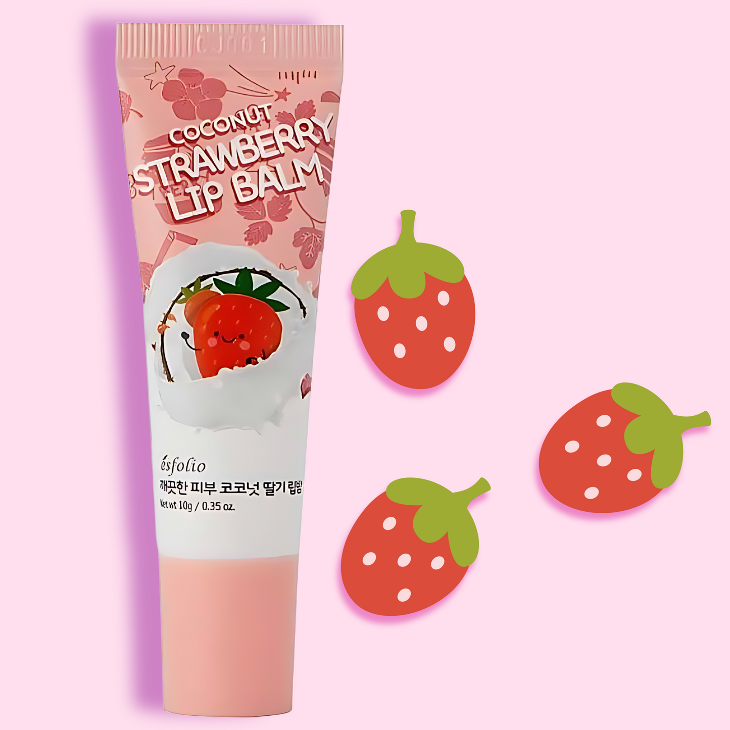 Esfolio Pure Skin Coconut Strawberry Lip Balm