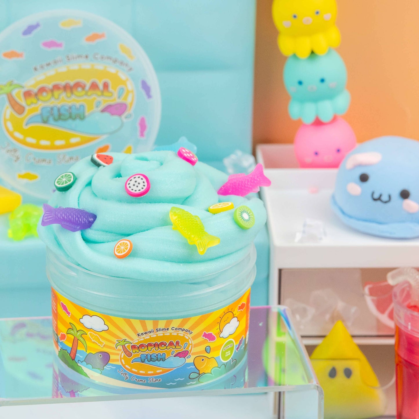 Kawaii Slime Co. Tropical Fish Jelly Creme Slime