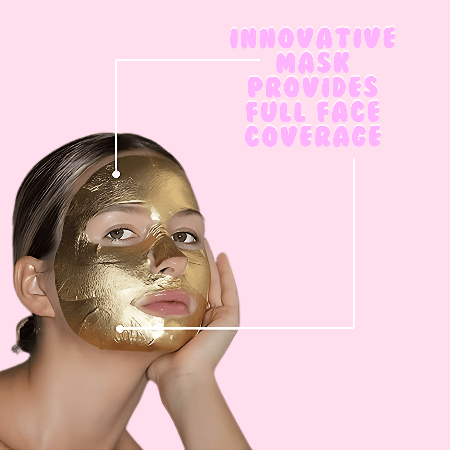 24k Gold Foil Premium Face Mask - OVERRATED