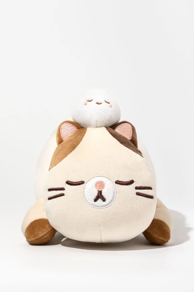 Smoko LAYING FAT SIAMESE CAT MOCHI PLUSH