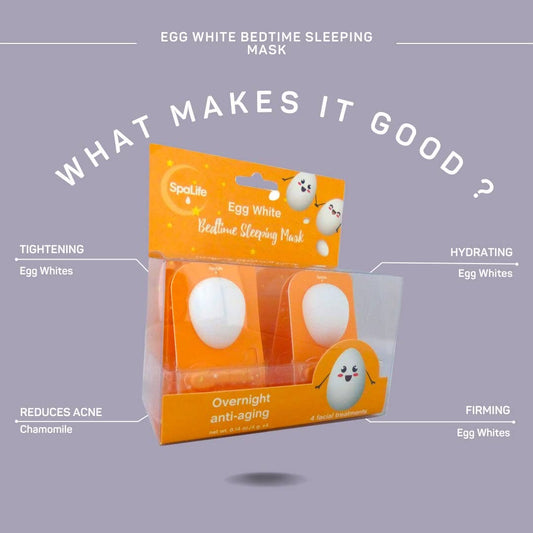4 Treatment Anti-Aging Bedtime Egg White Sleeping Mask Kit