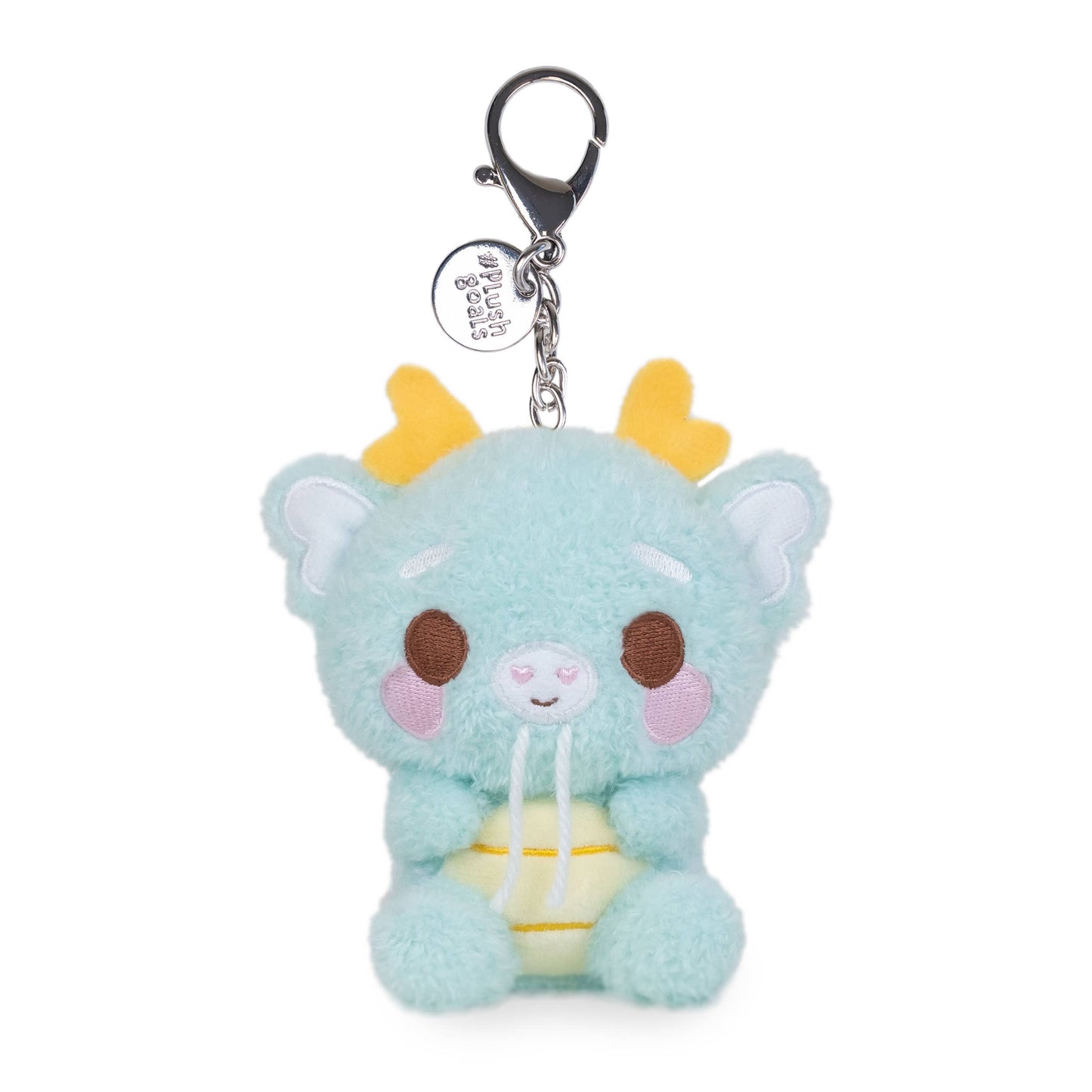 Mini Kai Keychain (Cute Kawaii Soft Blue Dragon Plush Clip)