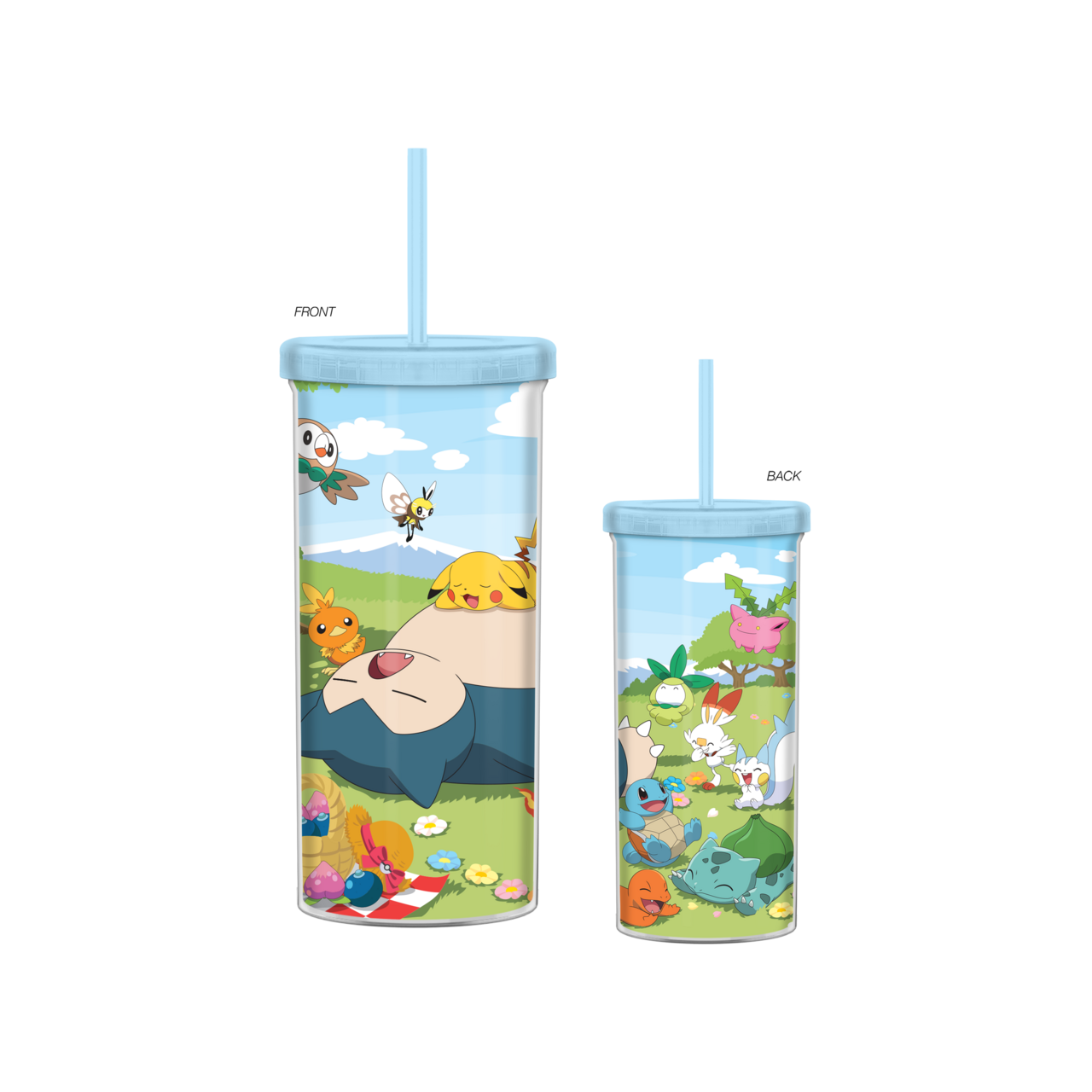 Pokemon Blossom Pokemon Picnic 20oz Plastic Tall Cold Cup