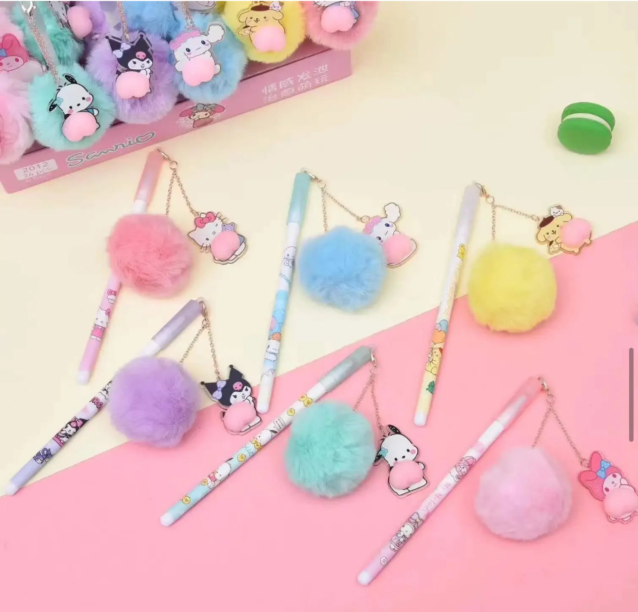 Kuromi Kawaii Puff Charm Pen