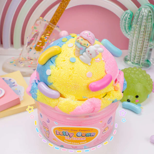 Kawaii Slime Co. Jelly Bean Ice Cream Cloud Creme Slime