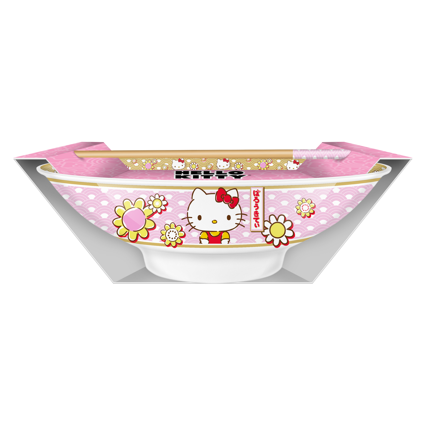 Hello Kitty 30oz Ceramic Ramen Bowl with Chopsticks