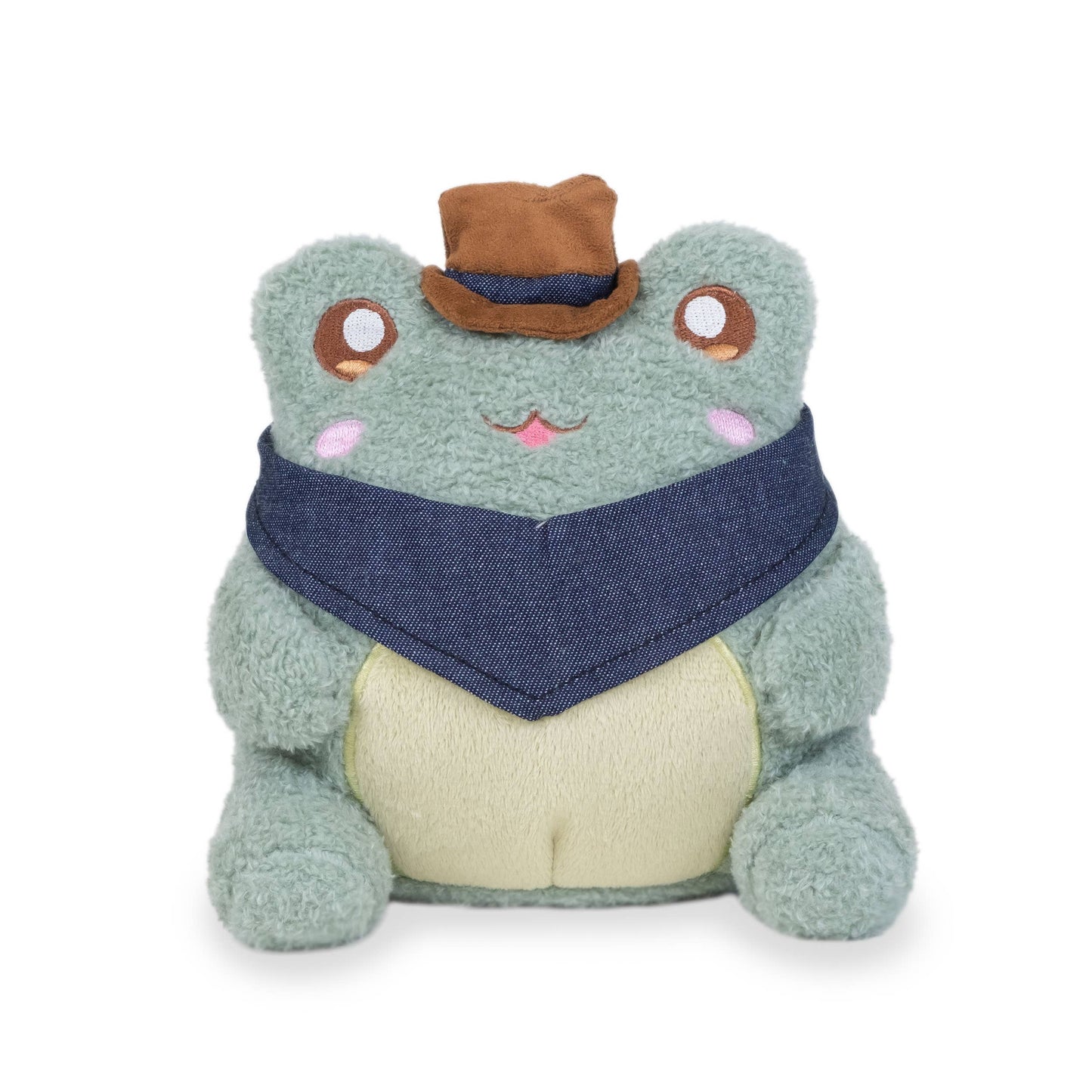 Cute Kawaii Lil Cowboy Wawa Frog Cartoon Soft Plush