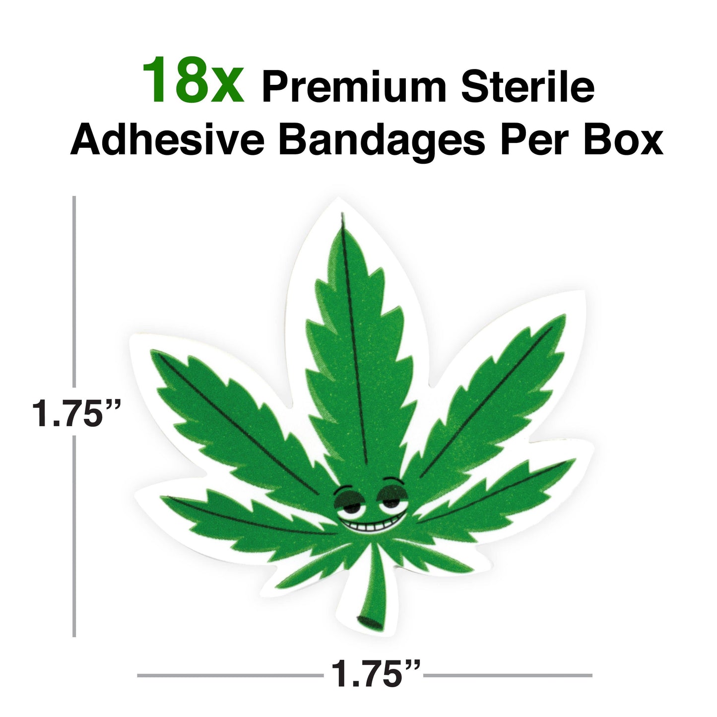 Pot Leaf Adhesive Bandages