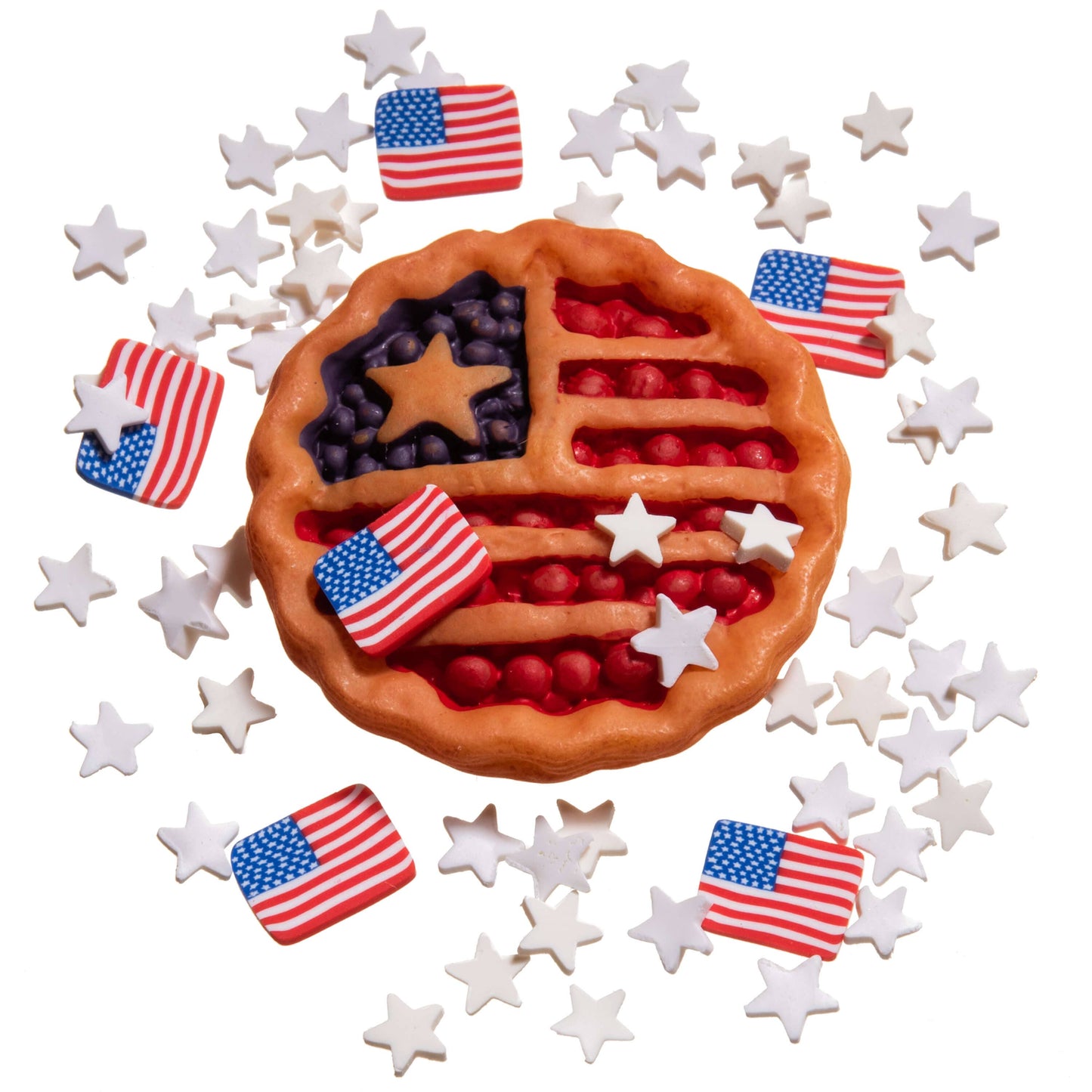 Grandma’s Kawaii Patriotic Pie Filling Jelly Cube Slime