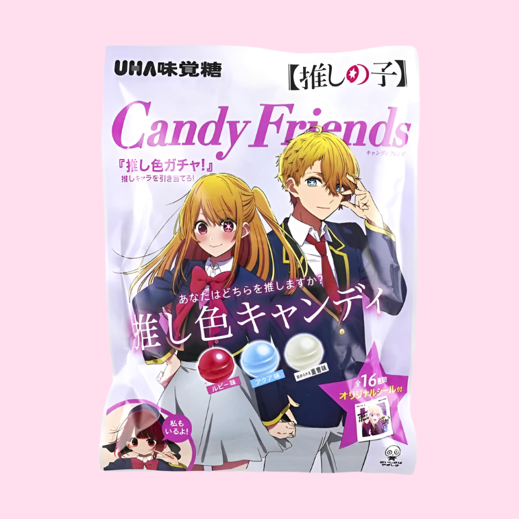 UHA Candy Friends Strawberry, Soda, & Lime Mint Flavor Hard Candies