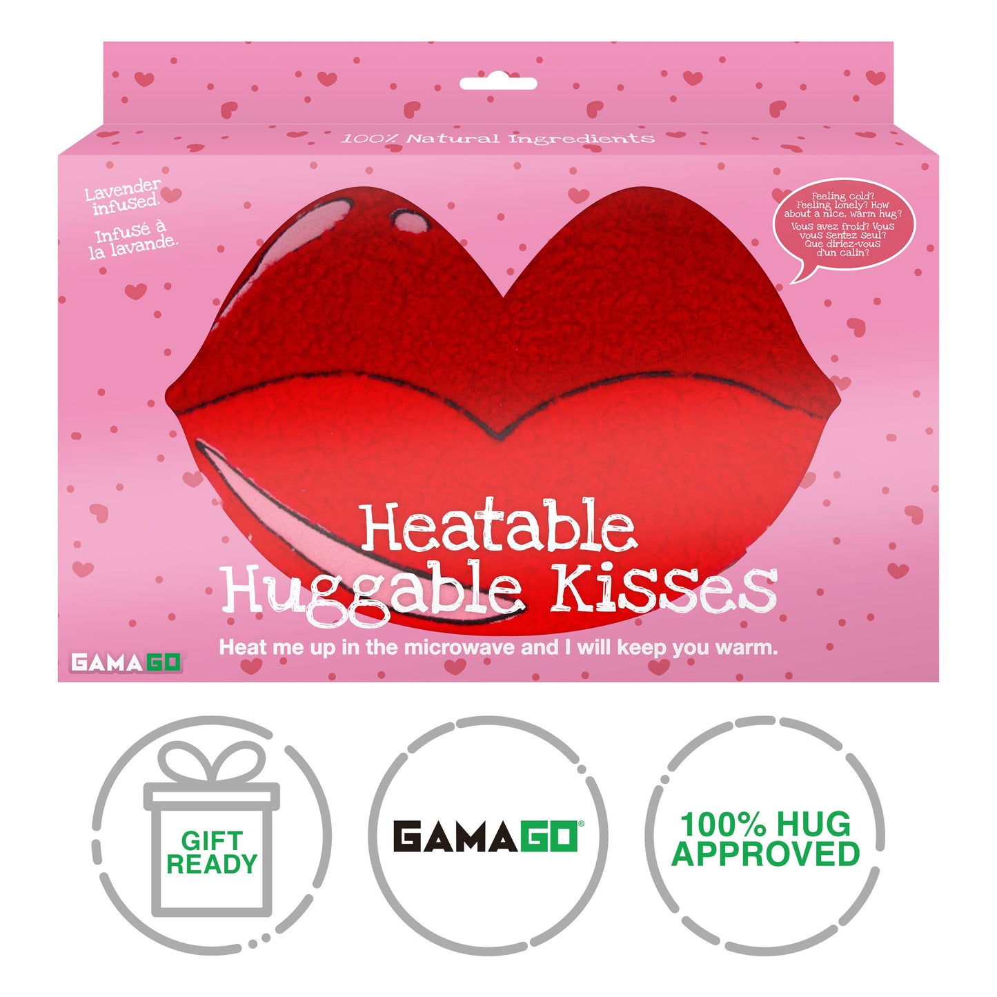 Huggable Kisses Heating Pad and Pillow