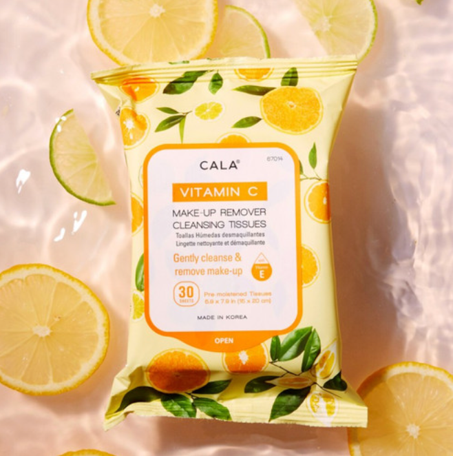 Cala Makeup Remover Wipes Tissue Cleanser: Aloe Vera