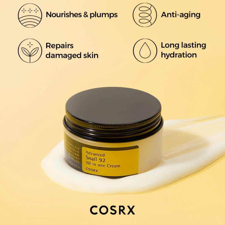 COSRX Advanced Snail 92 All in one Cream Moisturizer: Tube