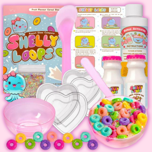 Kawaii Slime Co. Shelly Loops Cereal Slime DIY Kit