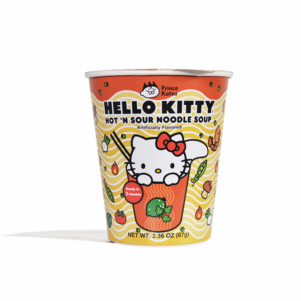 Hello Kitty Hot 'N Sour Noodle Soup Cup