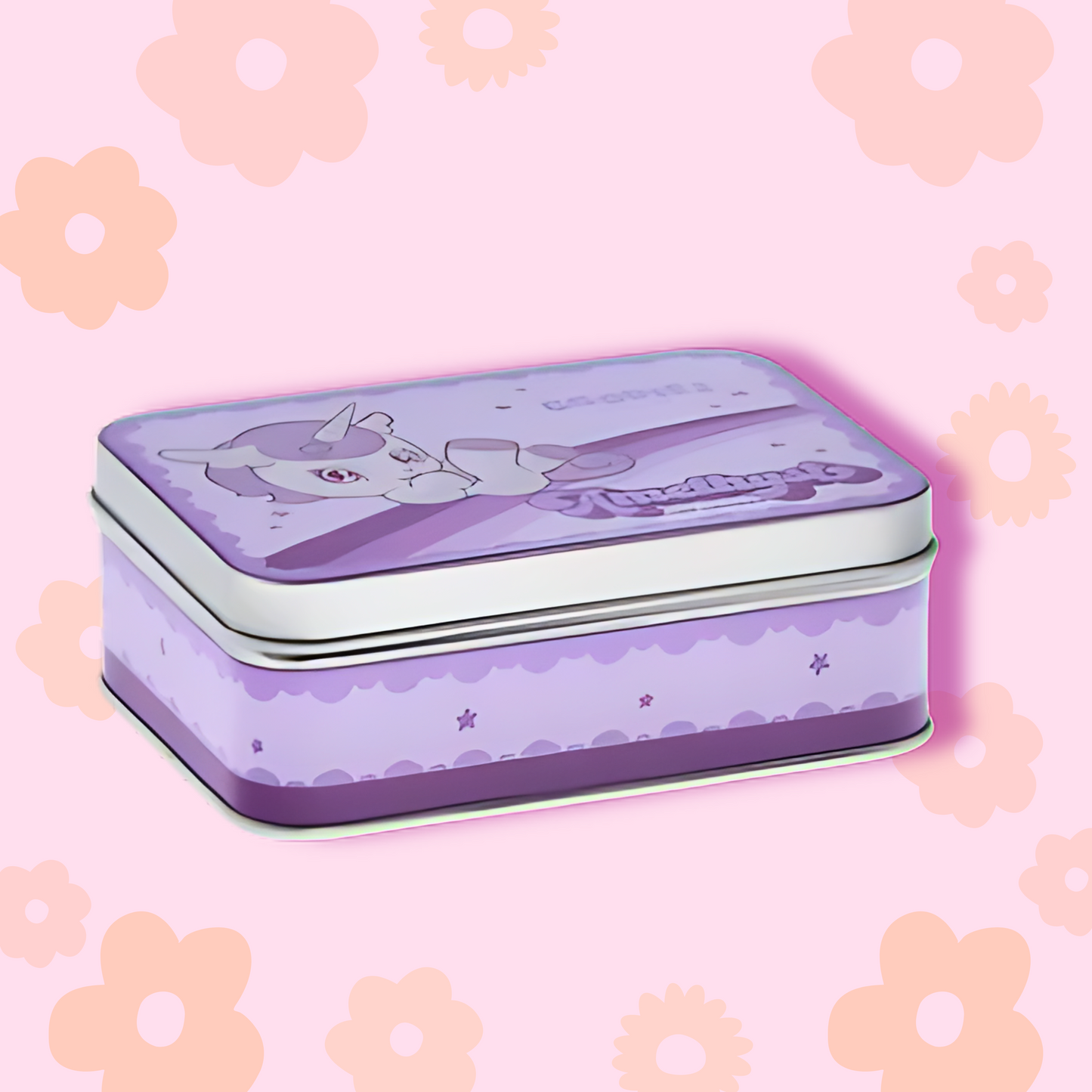 Amethyst the Unicorn Tin Candle