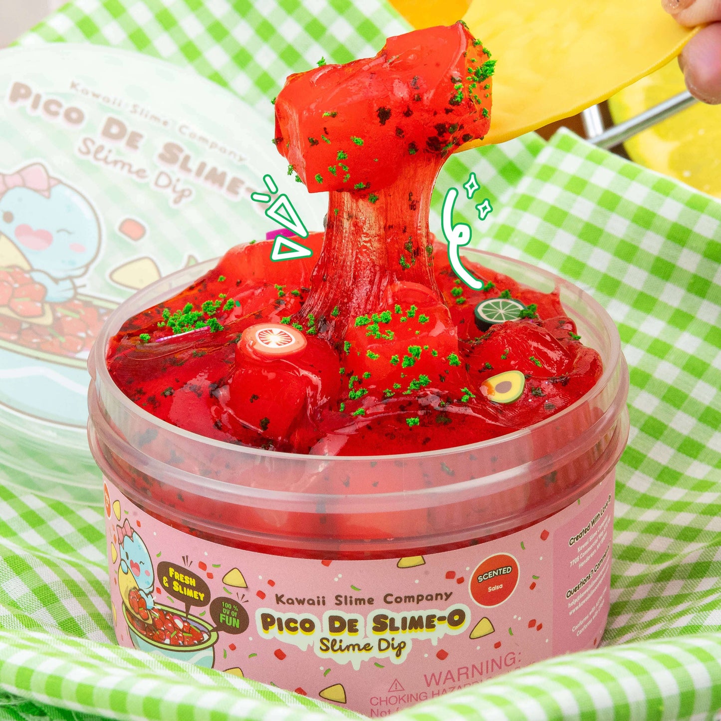 Kawaii Slime Co. Pico De Slime-O Jelly Cube Slime Dip