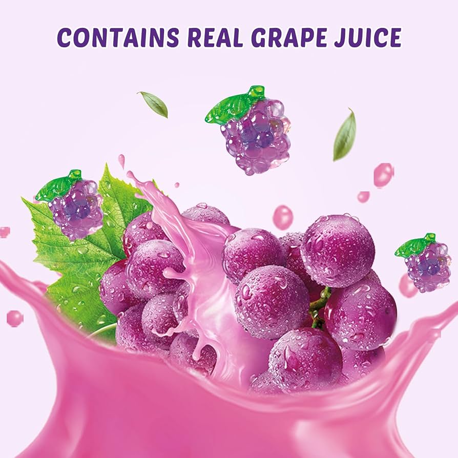 Amos 4D Fruit Gummy - Grape Burst Juice Filled