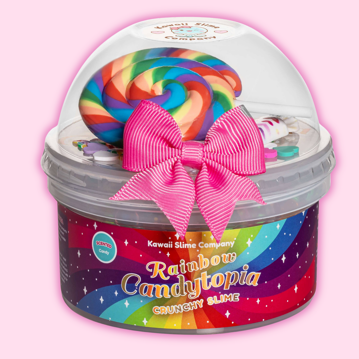 Kawaii Slime Co. Rainbow Candytopia Crunchy Slime