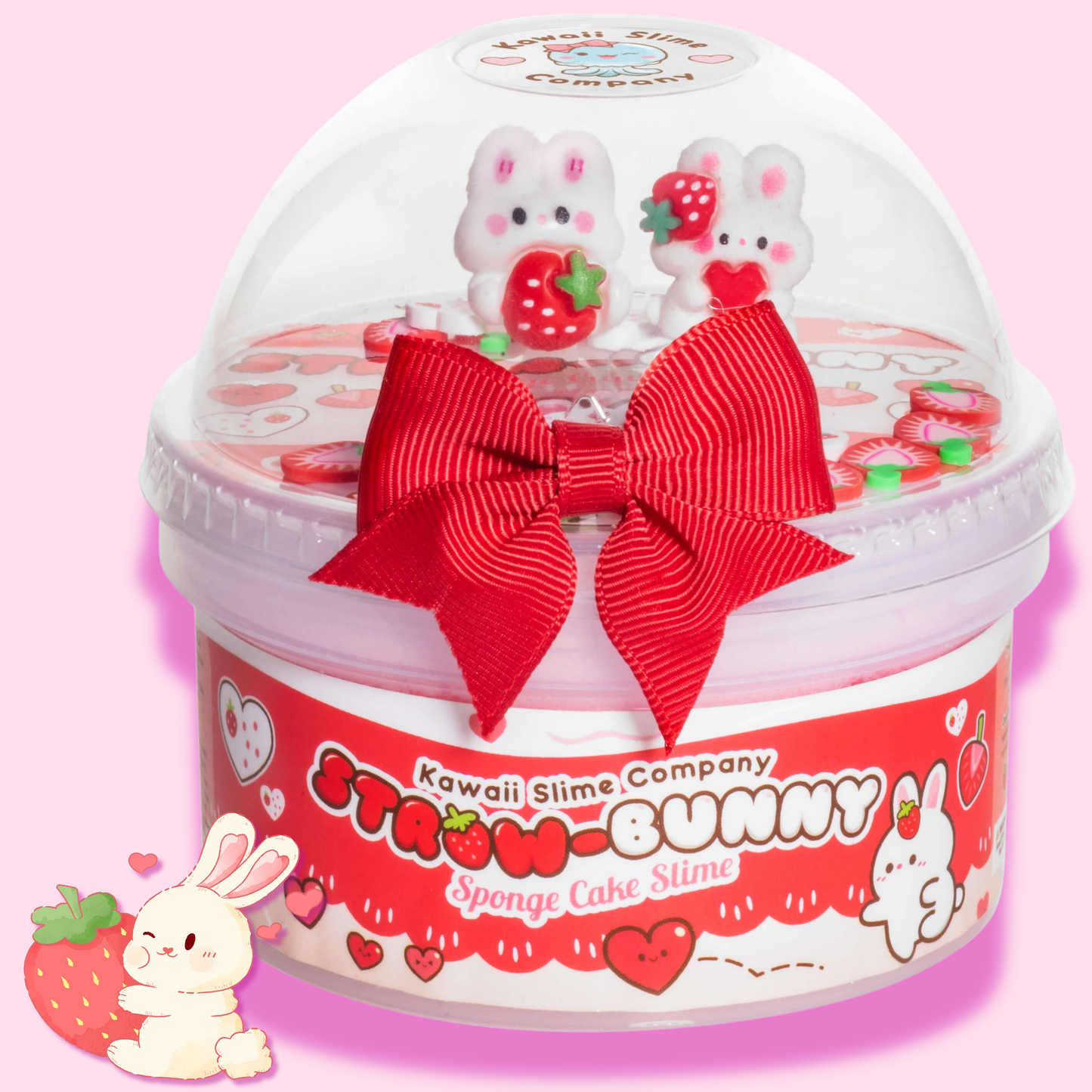 Kawaii Slime Co. Straw-Bunny Sponge Cake Cloud Slime