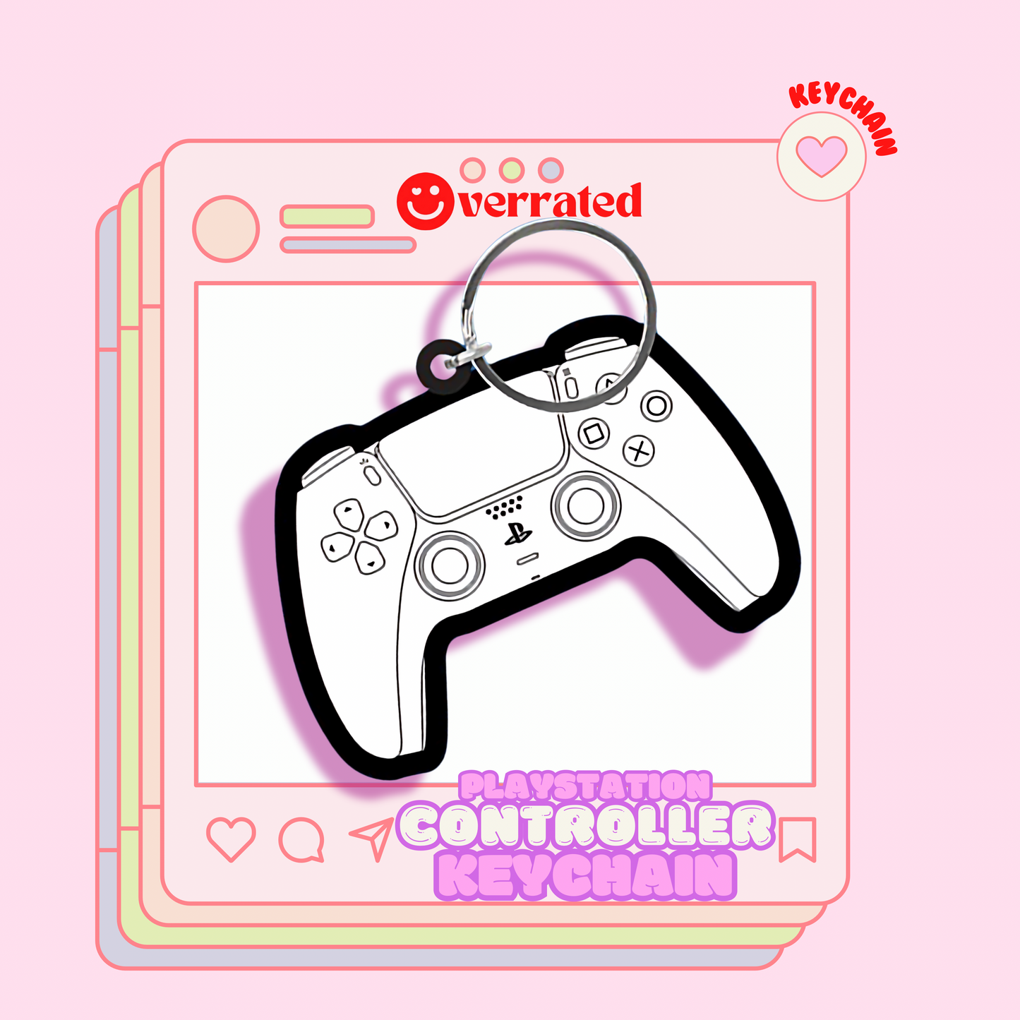 Playstation Controller Keychain