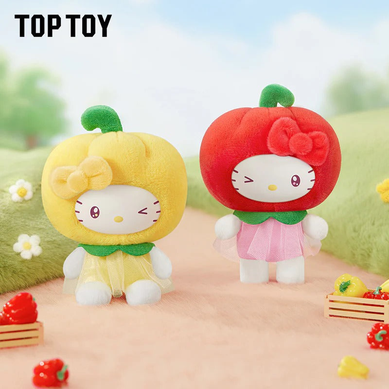 TOP TOY Sanrio Characters Fruit & Vegetable Series Mini Vinyl Keychain Pendant Blind Box