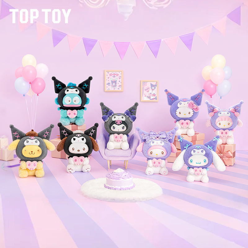 Top Toy Sanrio Characters Kuromi Party Keychain Series Plush Blind Box