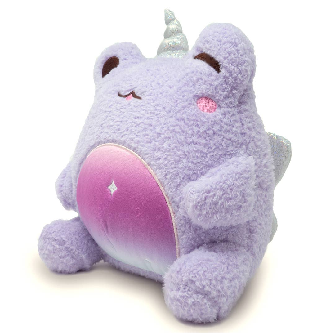 Soft Fluffy Purple Fairy Uni-Wawa Unicorn Frog Plushie