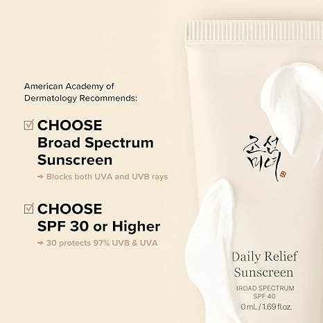 BEAUTY OF JOSEON Daily Relief Sunscreen OTC Packaging 50ml