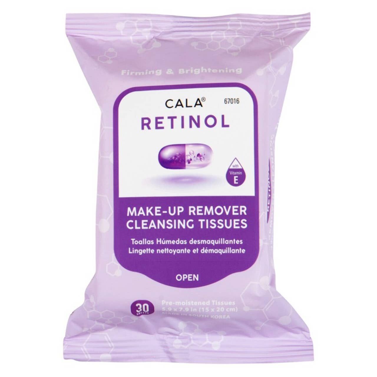 Cala Makeup Remover Wipes Tissue Cleanser: Collagen