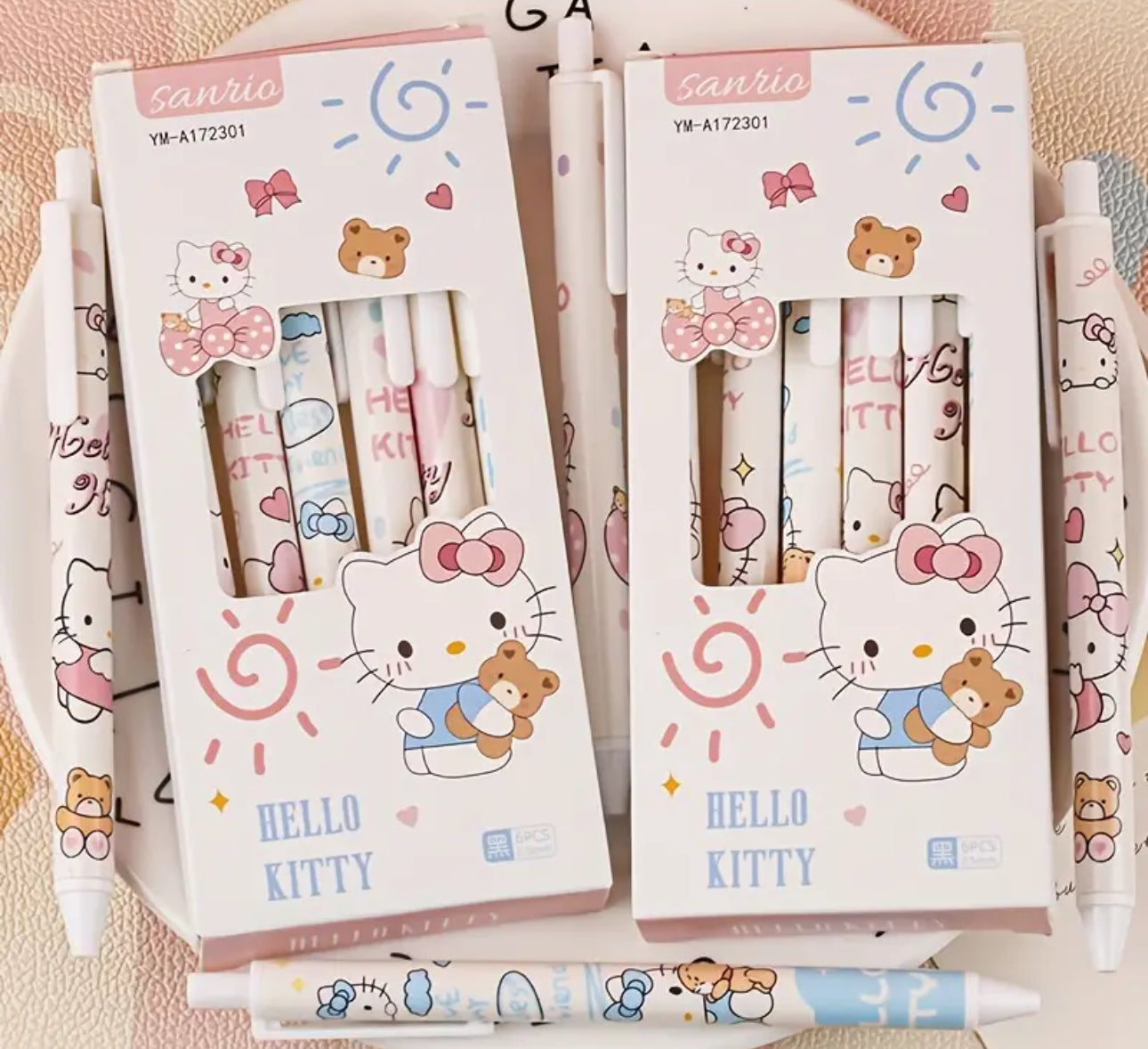 Sanrio Hello Kitty 6 Pack Pen Set