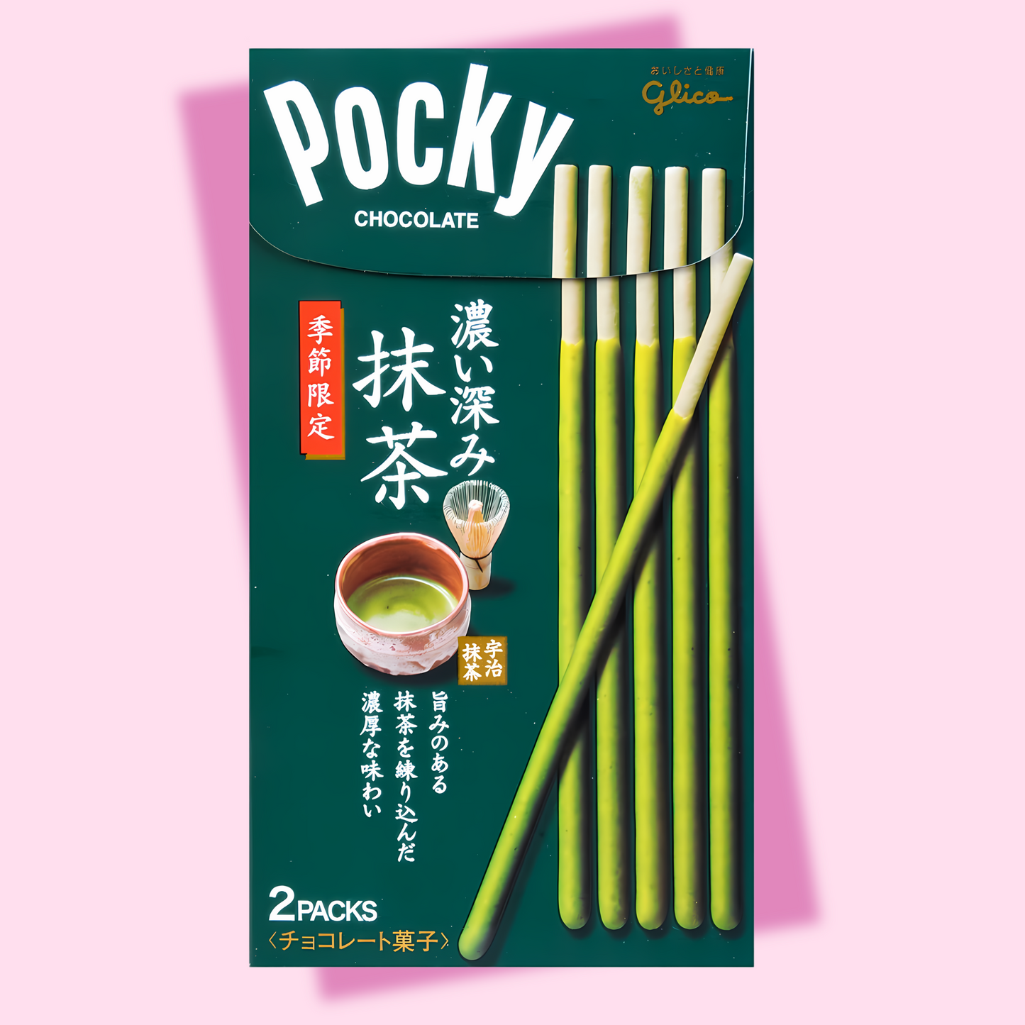 Pocky Matcha Green Tea Biscuit Sticks