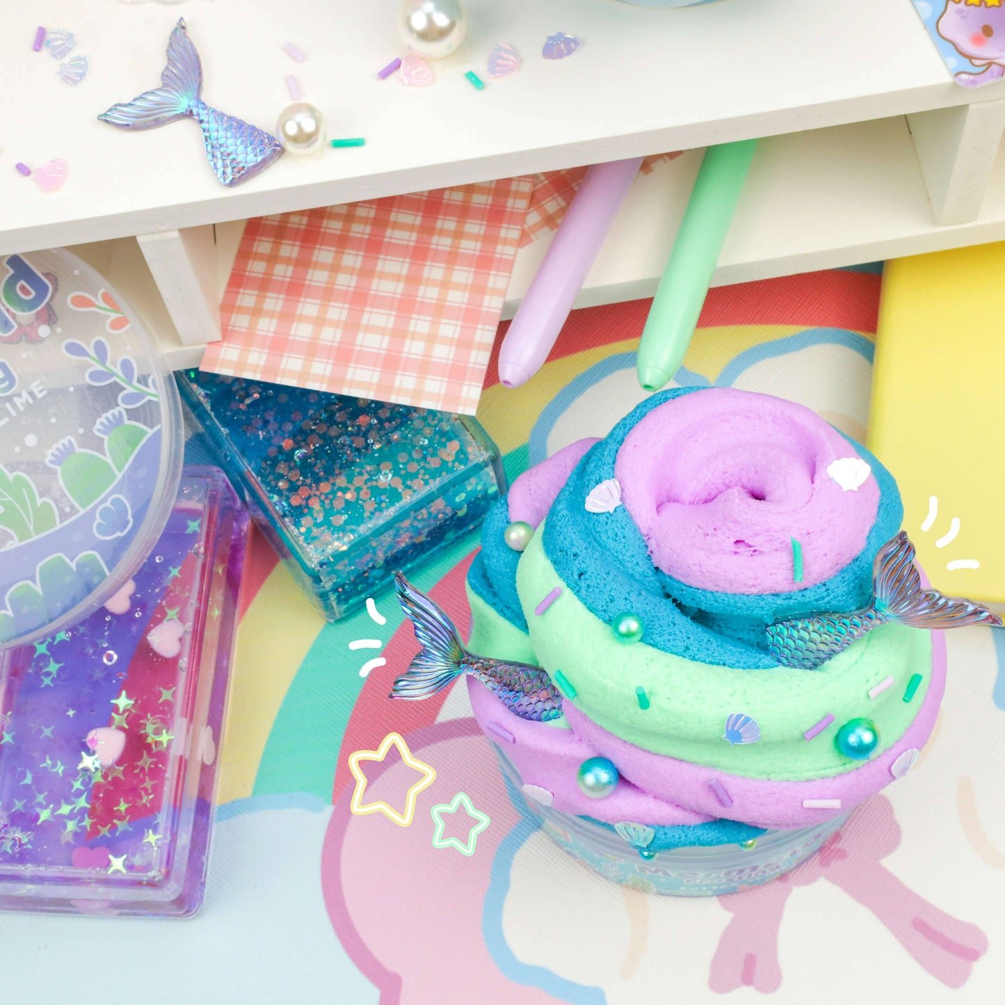 Kawaii Slime Co. Mermaid Frosting Butter Slime