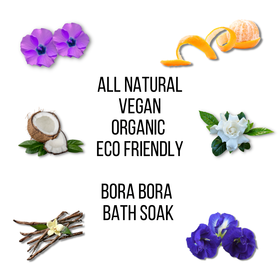 Bora Bora Organic Vegan Bath Soak- single use