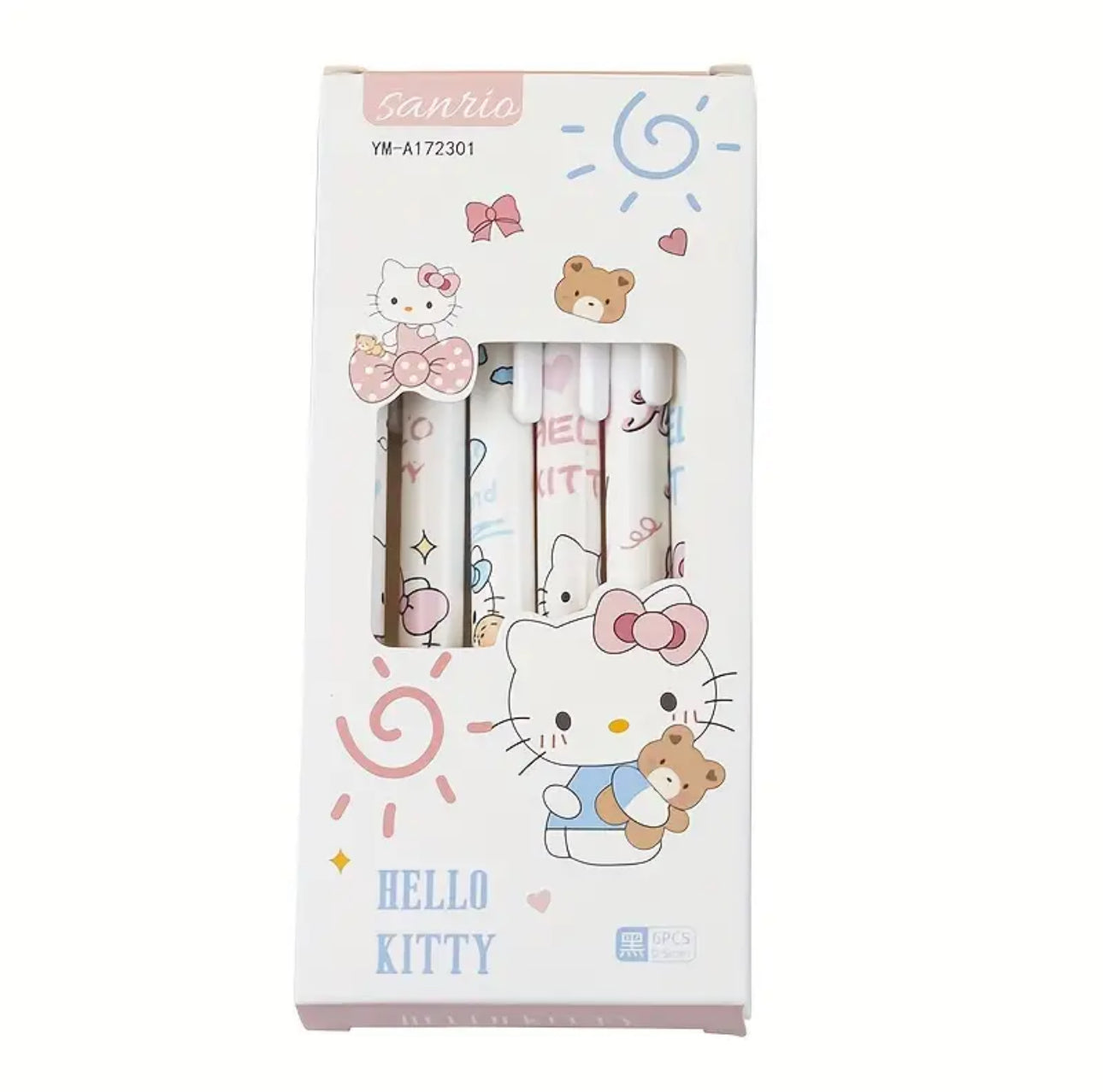 Sanrio Hello Kitty 6 Pack Pen Set