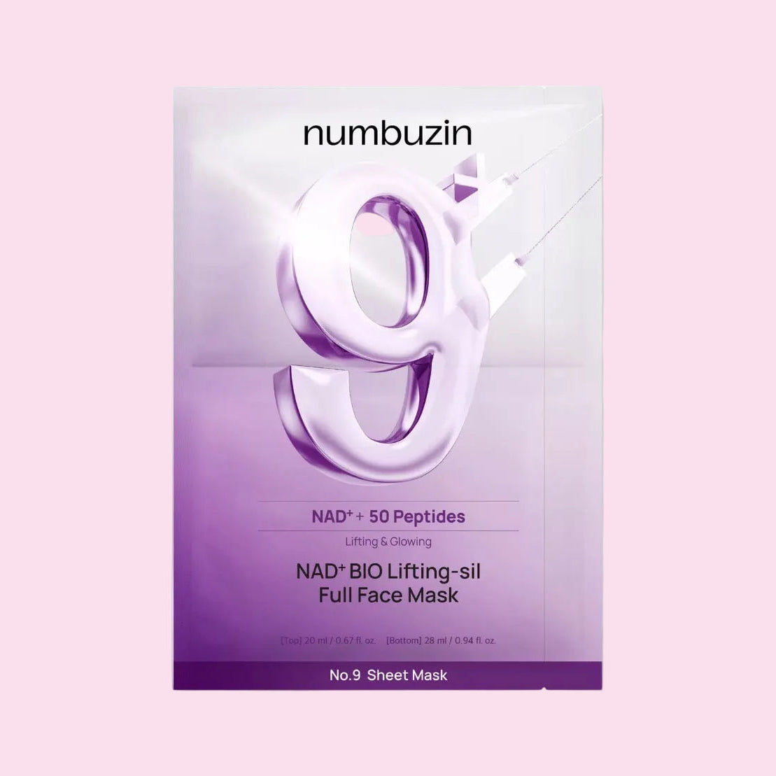 Numbuzin No.9 NAD Bio Lifting Full Cover Facial Mask