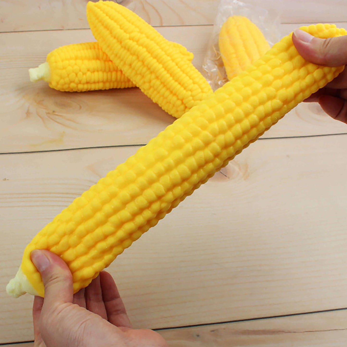 Kawaii Vegetable Market Stretchy & Squishy Realistic Corn On The Cob Sensory Toy