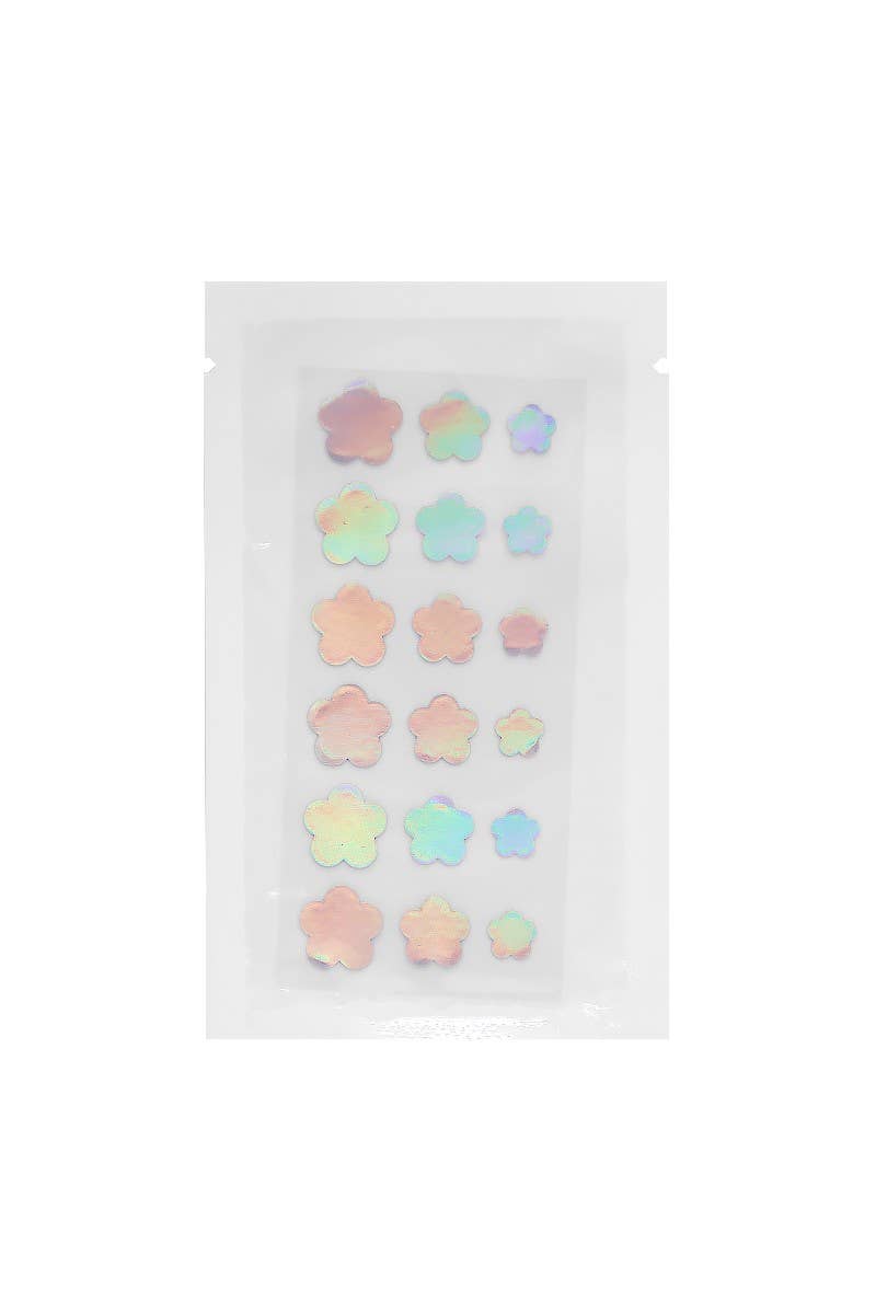 Hologram Floral Hydrocolloid Spot Patches