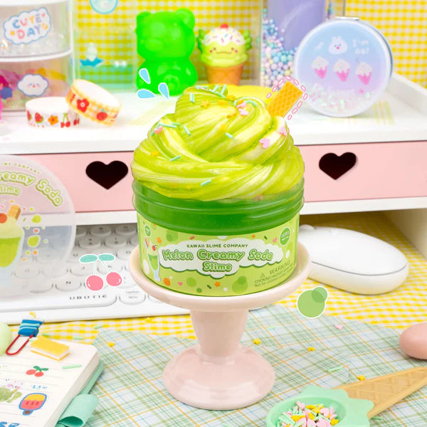 Kawaii Slime. Co. Melon Creamy Soda 2 in 1