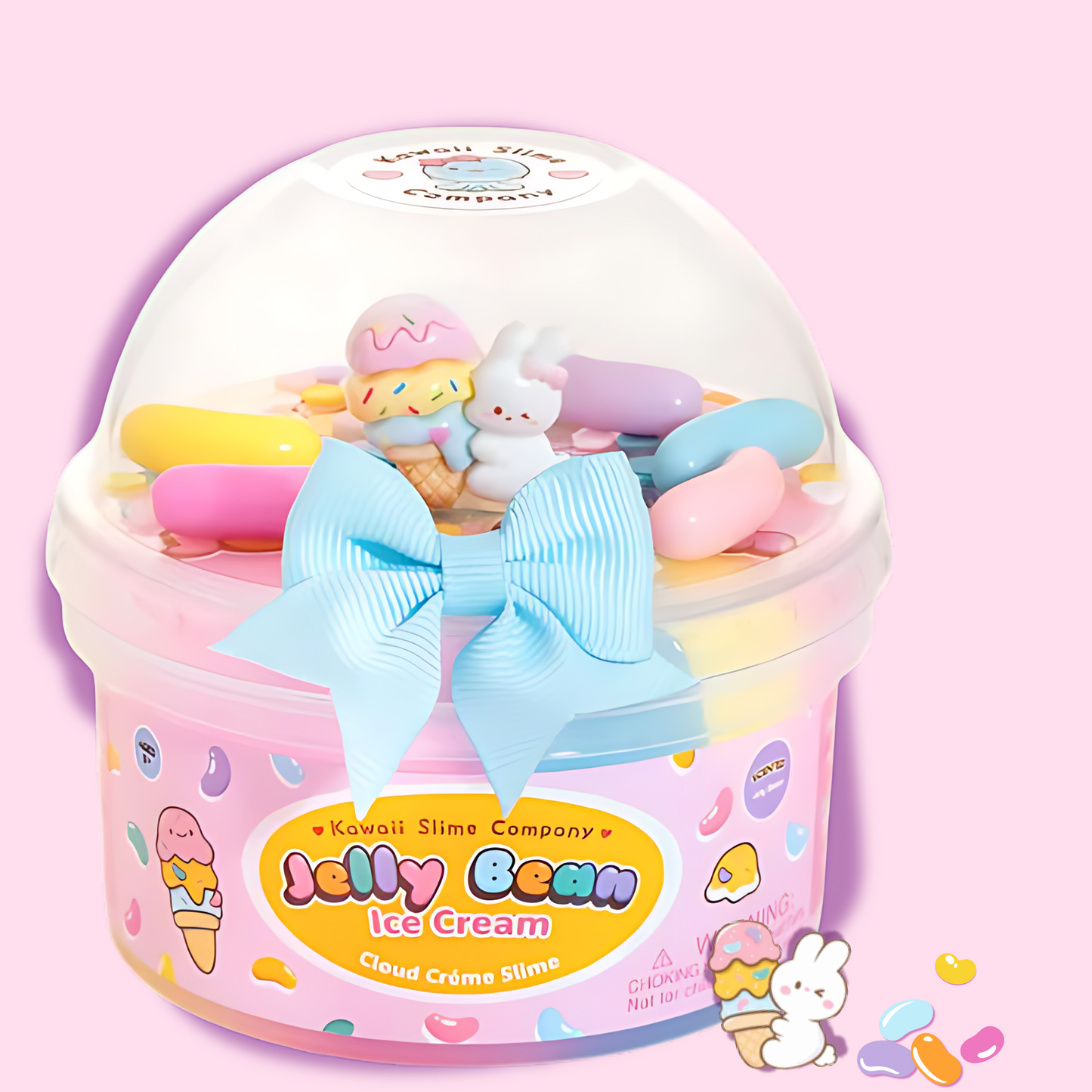 Kawaii Slime Co. Jelly Bean Ice Cream Cloud Creme Slime