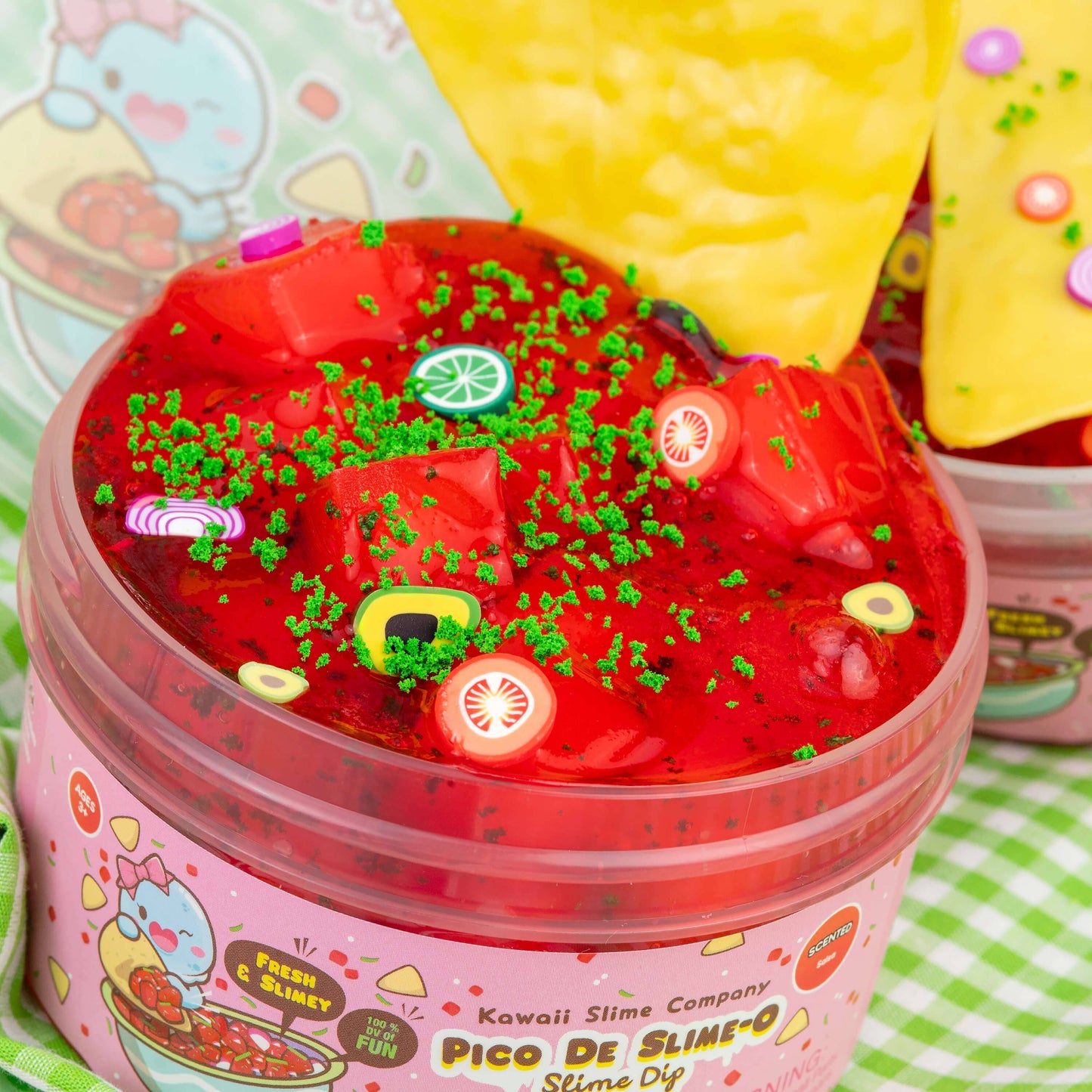 Kawaii Slime Co. Pico De Slime-O Jelly Cube Slime Dip