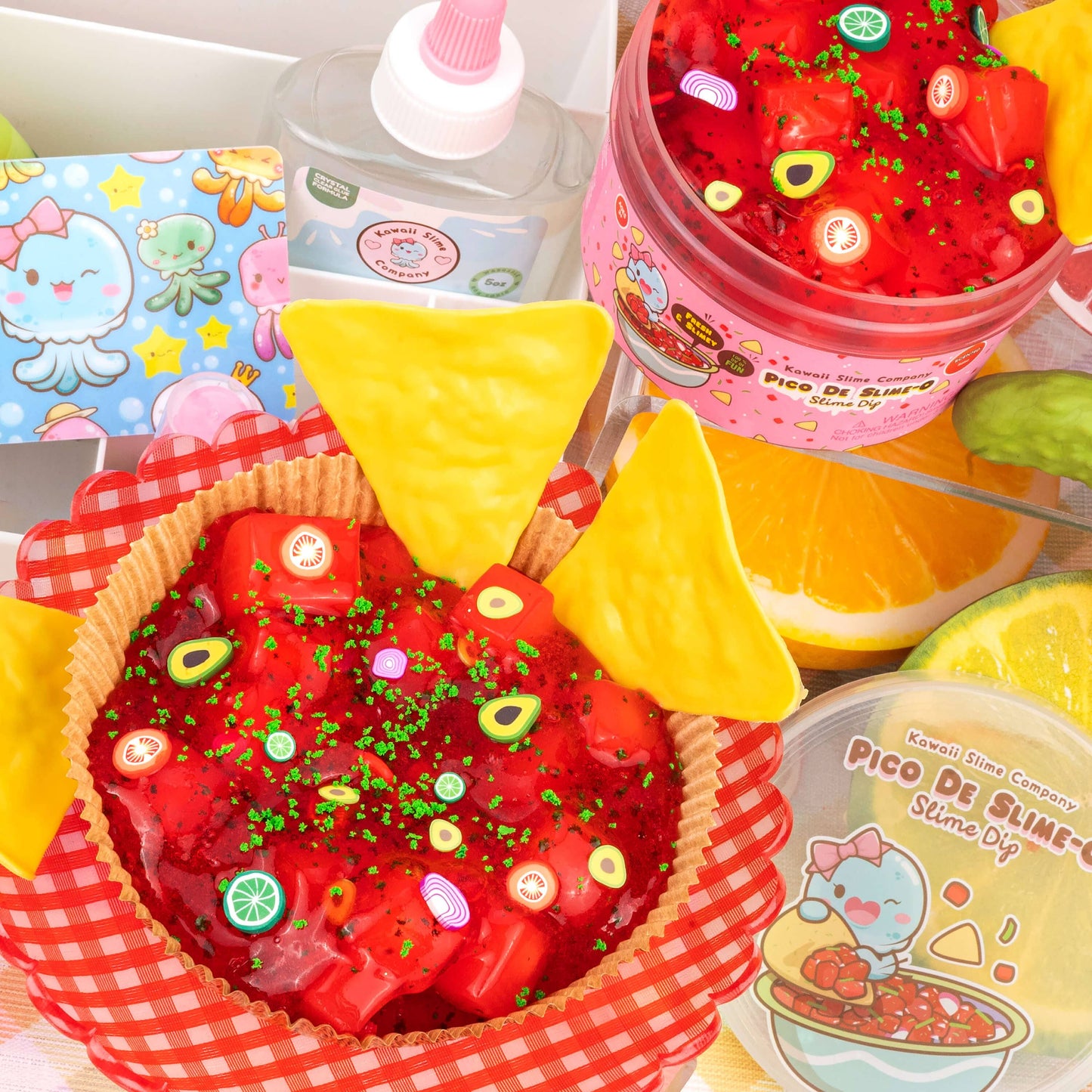 Kawaii Slime Co. Pico De Slime-O Jelly Cube Slime Dip