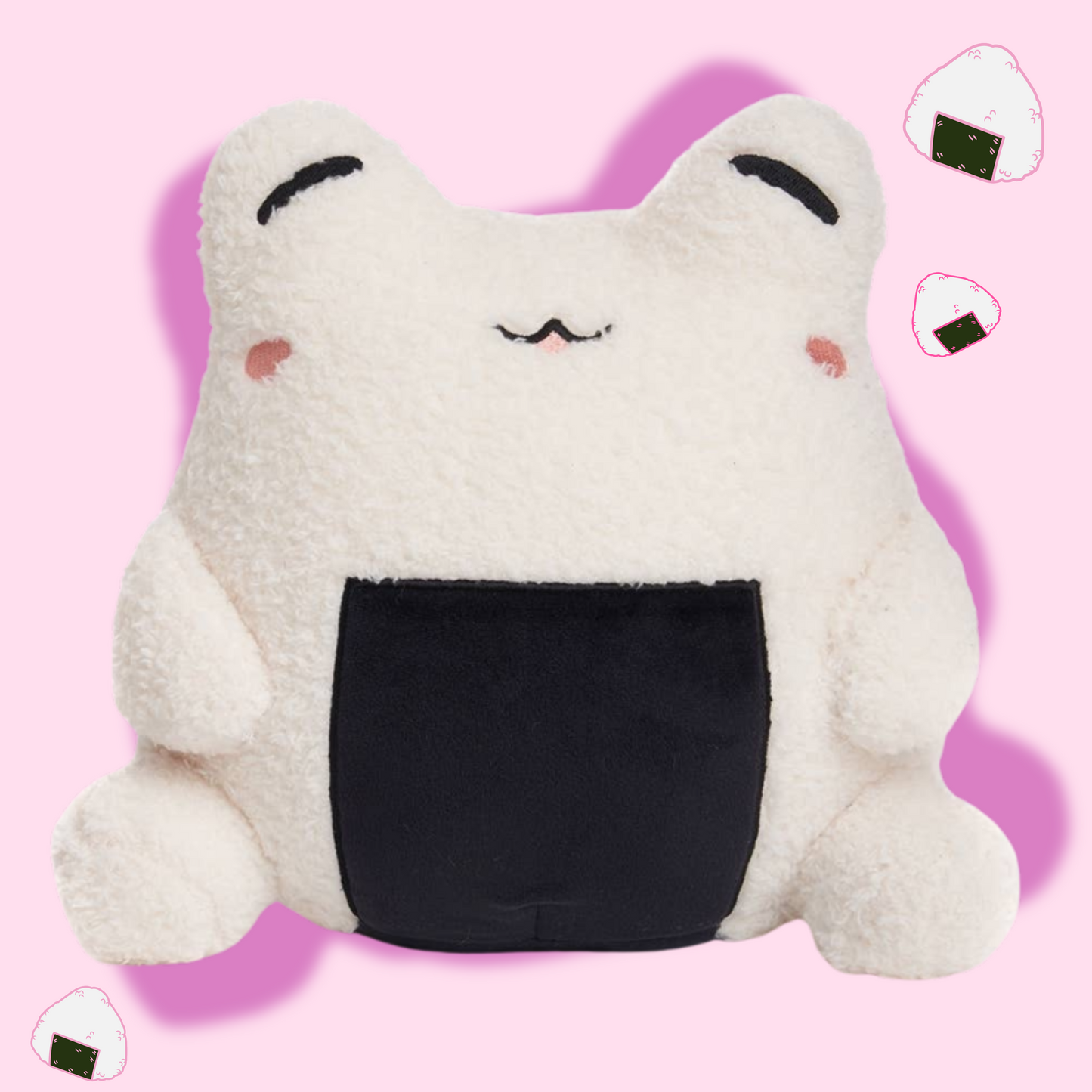 Soft Cute Kawaii Wawa Rice-Ball Frog Plushie)