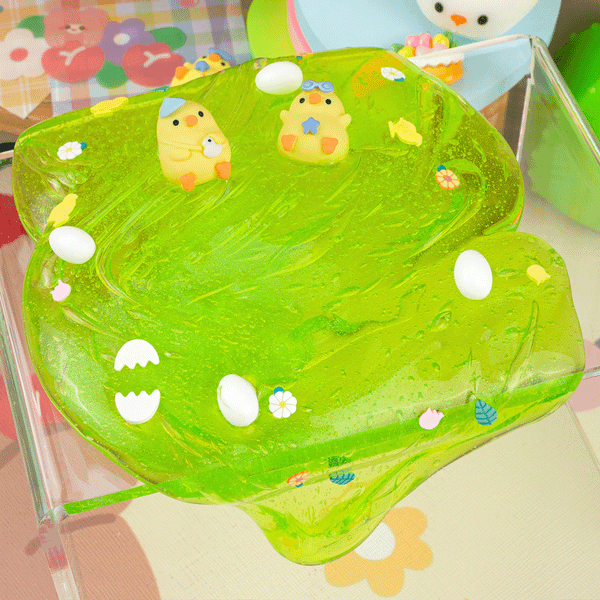 Kawaii Slime Co. Spring Chicken Clear Slime