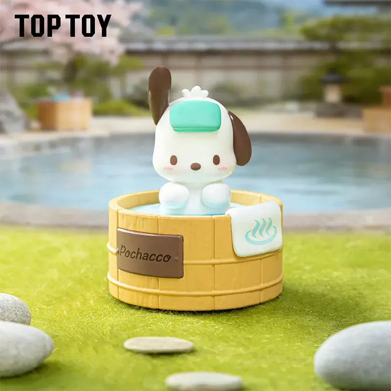 Top Toy Sanrio characters Spinning Hot Spring Series Figures Blind Box