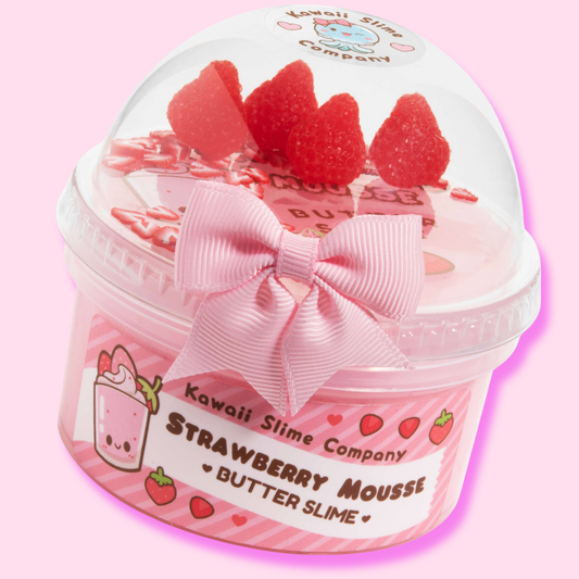 Kawaii Slime Co. Strawberry Mousse Fluffy Butter Slime