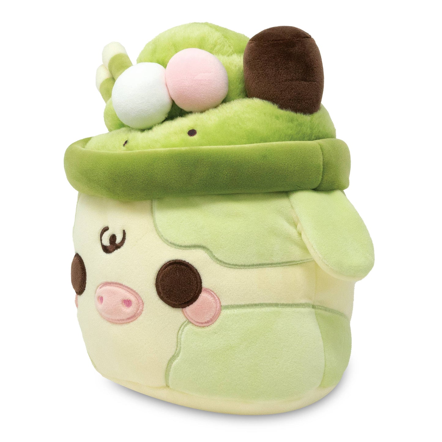 Matcha Mooshakeo Fluffy Dessert Food Plushie