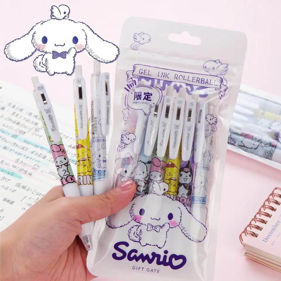 6 Piece Sanrio Pen Set - OVERRATED