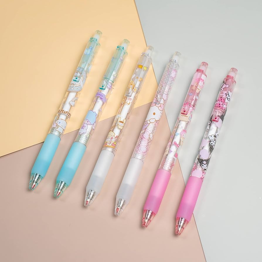 6 Piece Sanrio Pen Set - OVERRATED