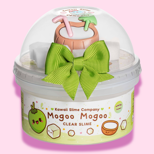 Kawaii Slime Co. Mogoo Mogoo Coconut Jelly Cube Clear Slime